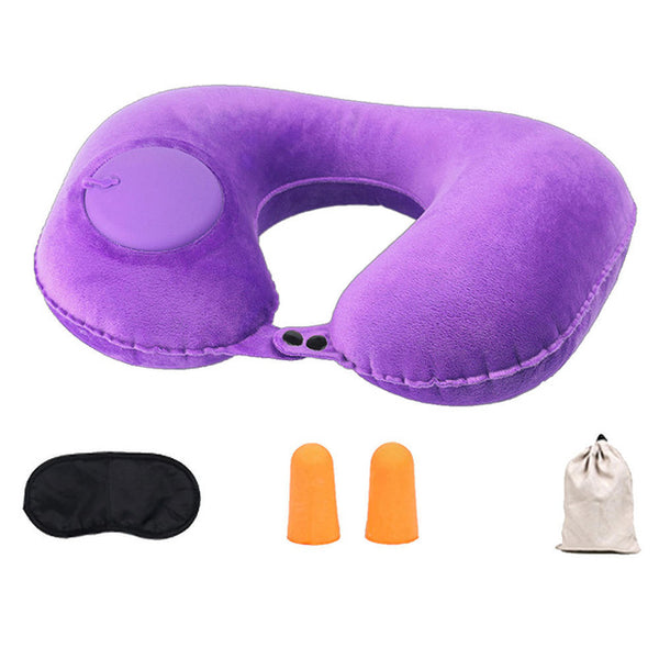 AUTO INFLATABLE U-SHAPE TRAVEL PILOW