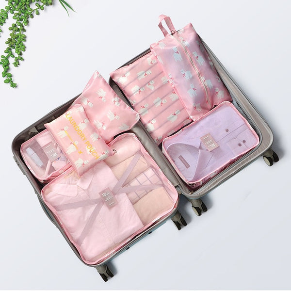 7Pcs/set Travel Organizer Suitcase