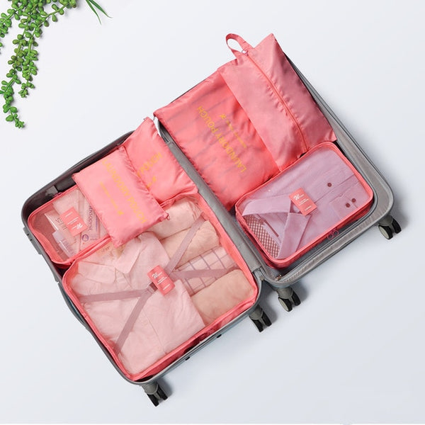 7Pcs/set Travel Organizer Suitcase