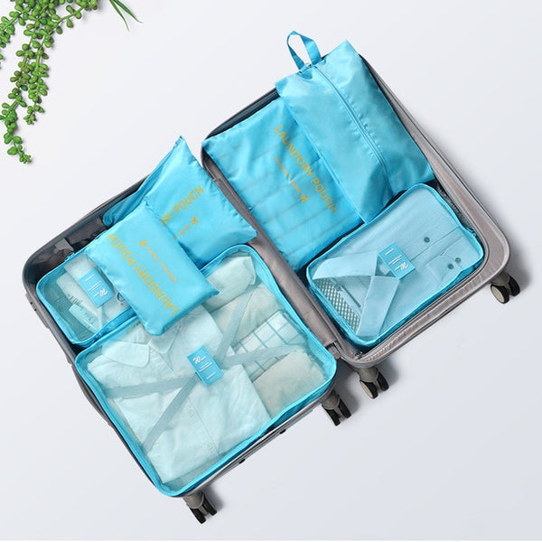 7Pcs/set Travel Organizer Suitcase