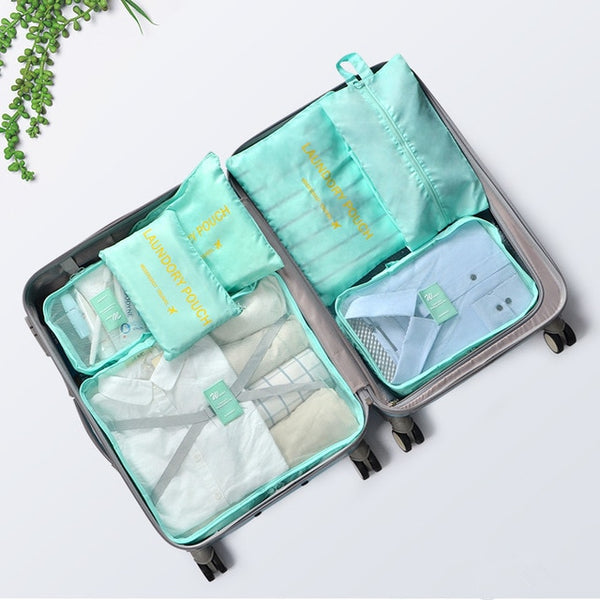 7Pcs/set Travel Organizer Suitcase