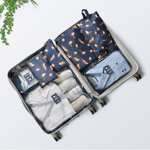 7Pcs/set Travel Organizer Suitcase