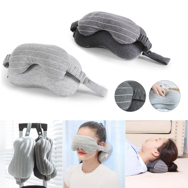 PORTABLE U-SHAPE TRAVEL MASK AND PILLOW